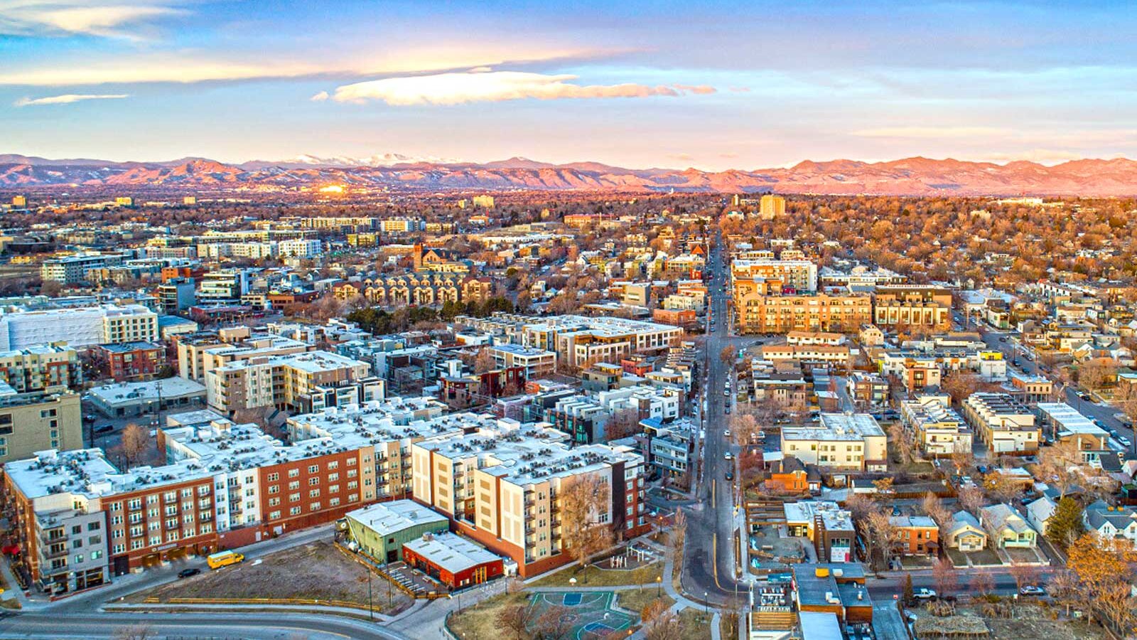 Aurora Colorado cityscape showing diverse residential neighborhoods