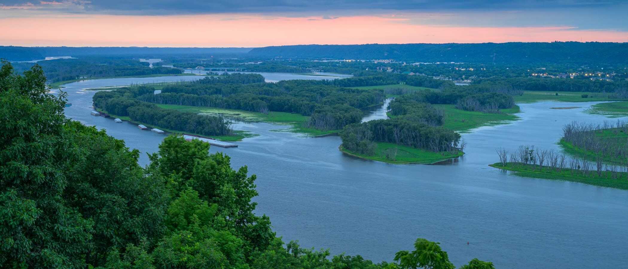 Mississippi River Bluffs - Dubuque, Iowa