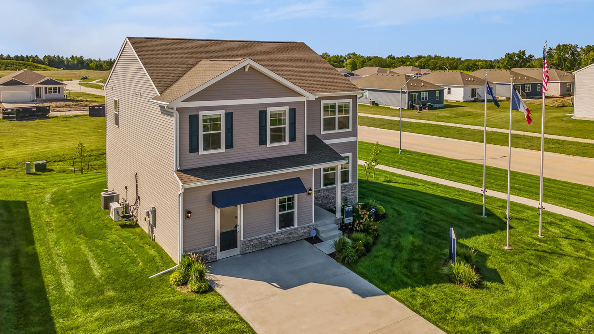 Des Moines Iowa suburban family home