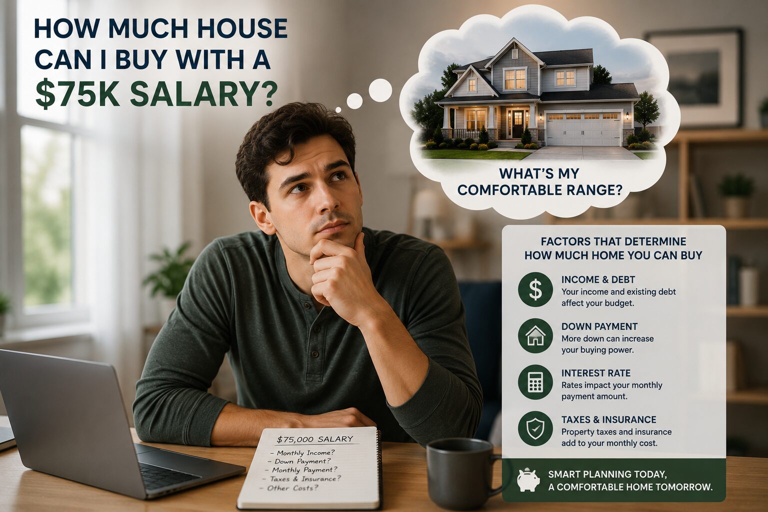 How Much House Can I Afford on a $75k Salary?