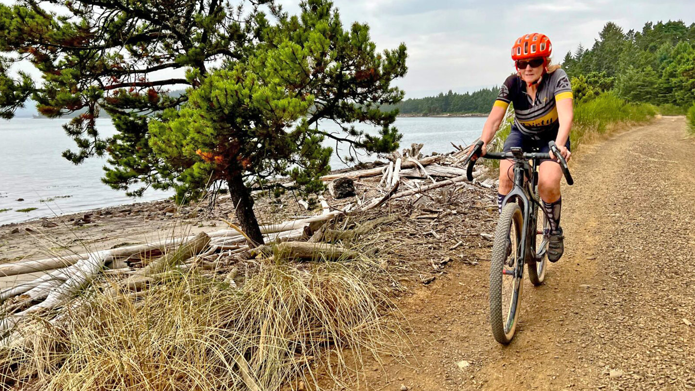 People enjoying outdoor activities on Oregon coast with scenic views