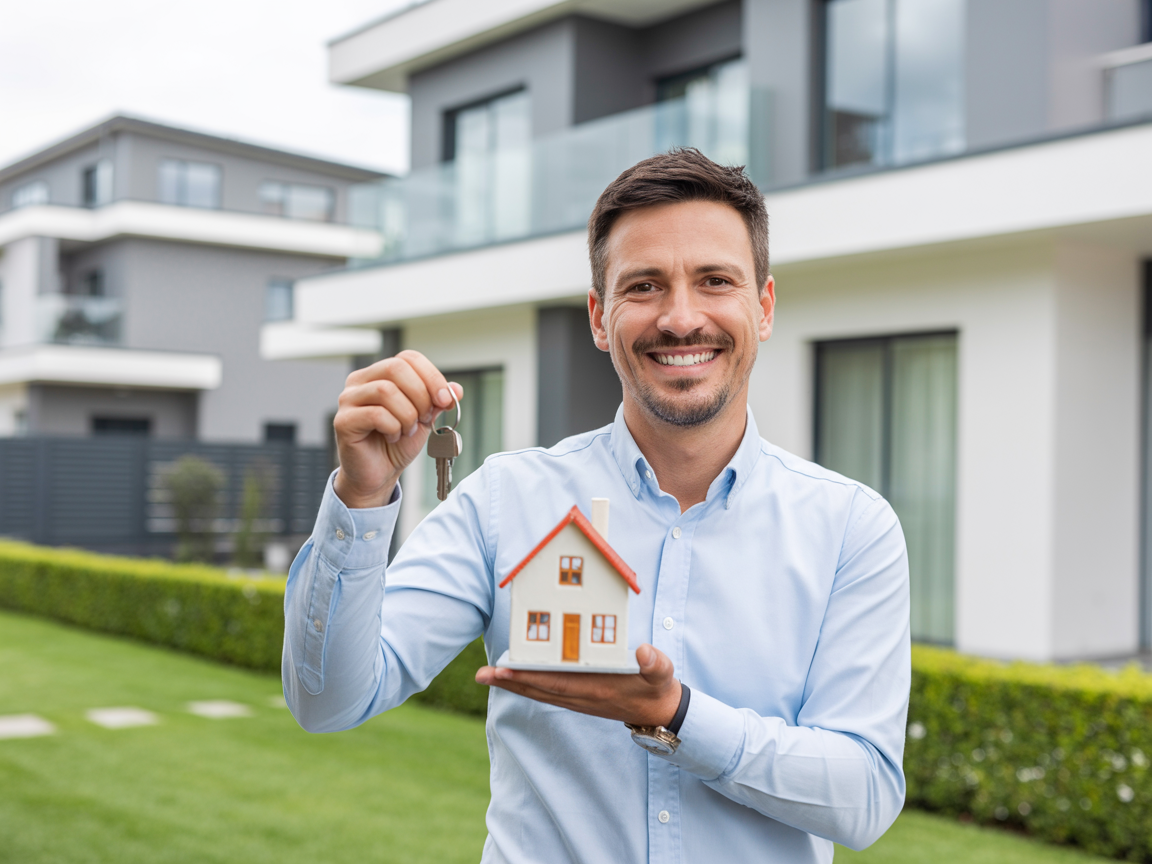 Real estate investor with rental property