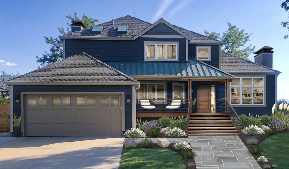 Welcoming starter home exterior