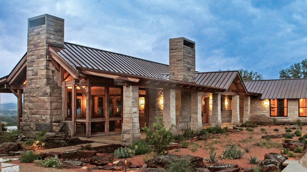 Texas hill country ranch home